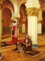 Oración de la tarde Pintor árabe Rudolf Ernst Islámico